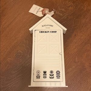 White 'Chicken Coop' Decorative Wall Plaque